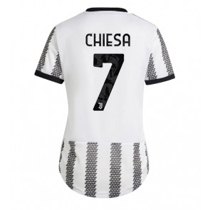 Juventus Federico Chiesa #7 kläder Kvinnor 2022-23 Hemmatröja Kortärmad
